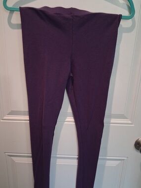 NWOT--CITY THREADS PURPLE COTTON STRETCH LEGGINGS!